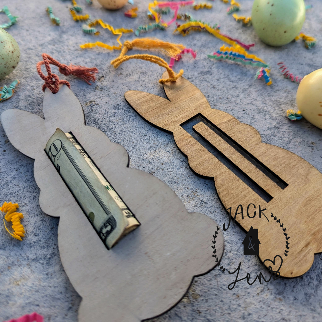 PERSONALIZED BUNNY MONEY Tag