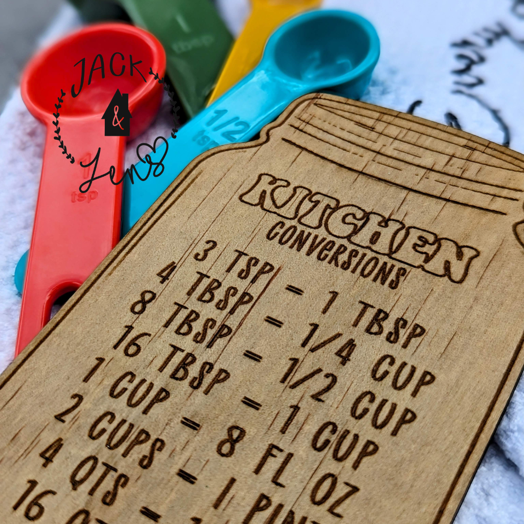 KITCHEN CONVERSATION CHART Jar Magnet