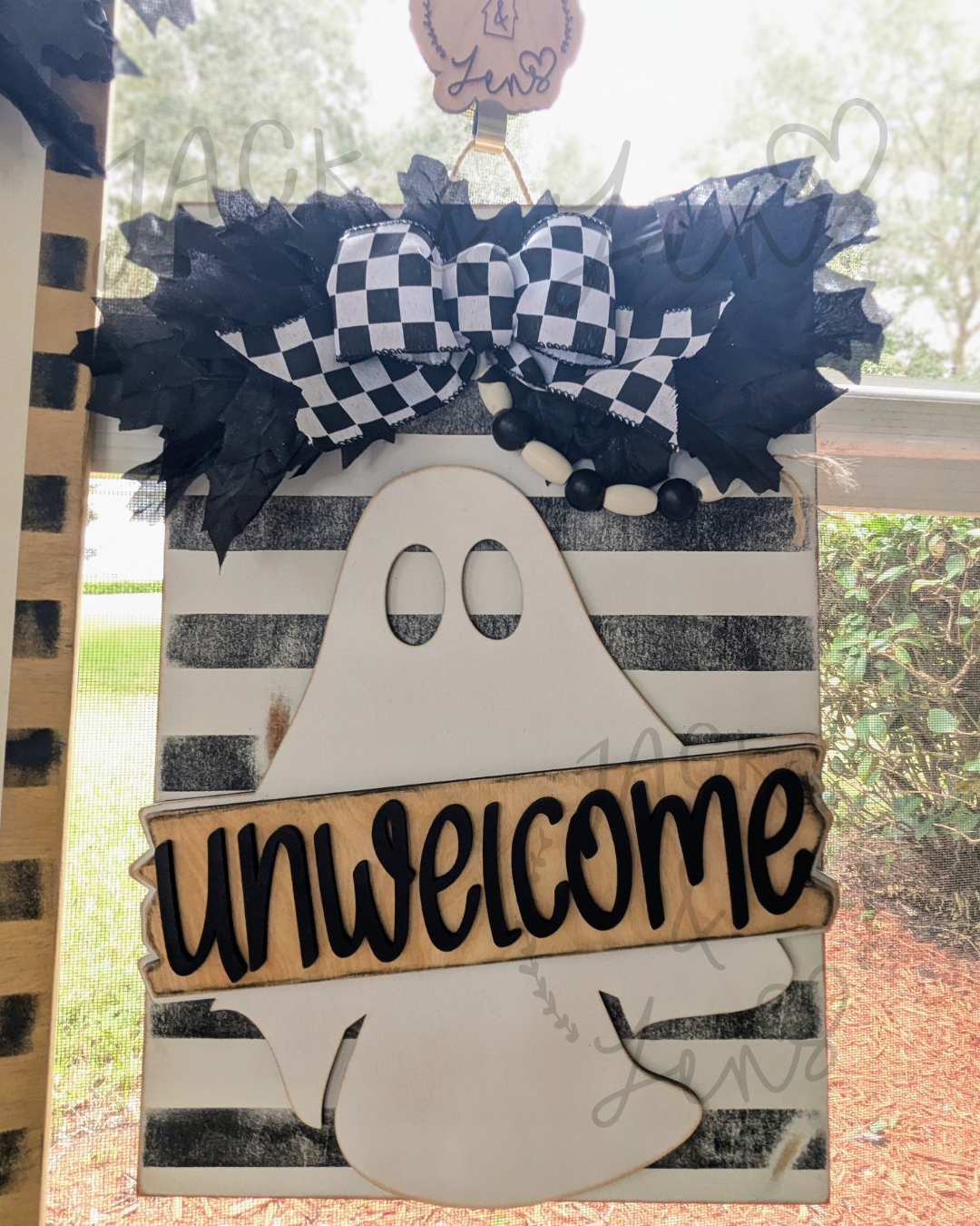 RTS - BOO Go Away + Unwelcome | Halloween Door Set