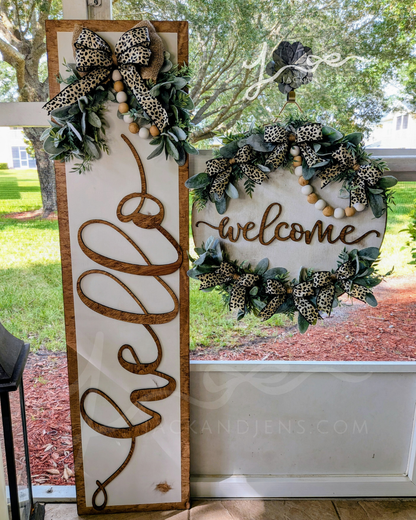 RTS - Hello + Welcome Timeless | Door Sign Set