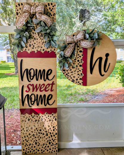 RTS - HSH + Hi Chic Cheetah | Door Sign Set