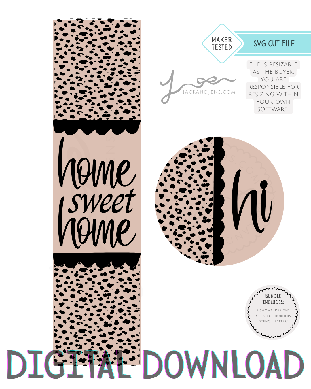 SVG File - Cheetah Chic Bundle