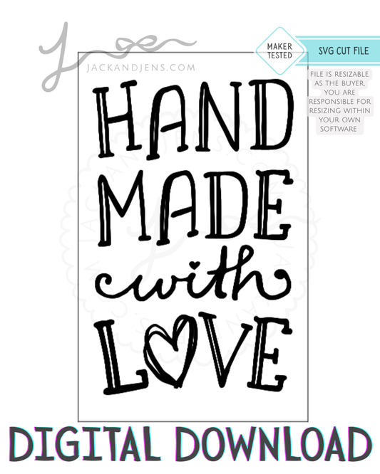 SVG File - Handmade With Love