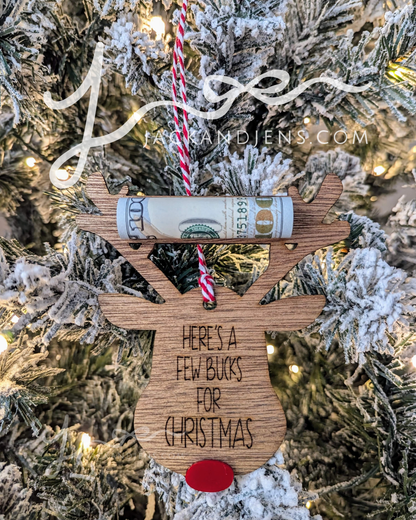 RTS- Here's A Few Bucks | Funny Christmas Money Holder Gift Tag