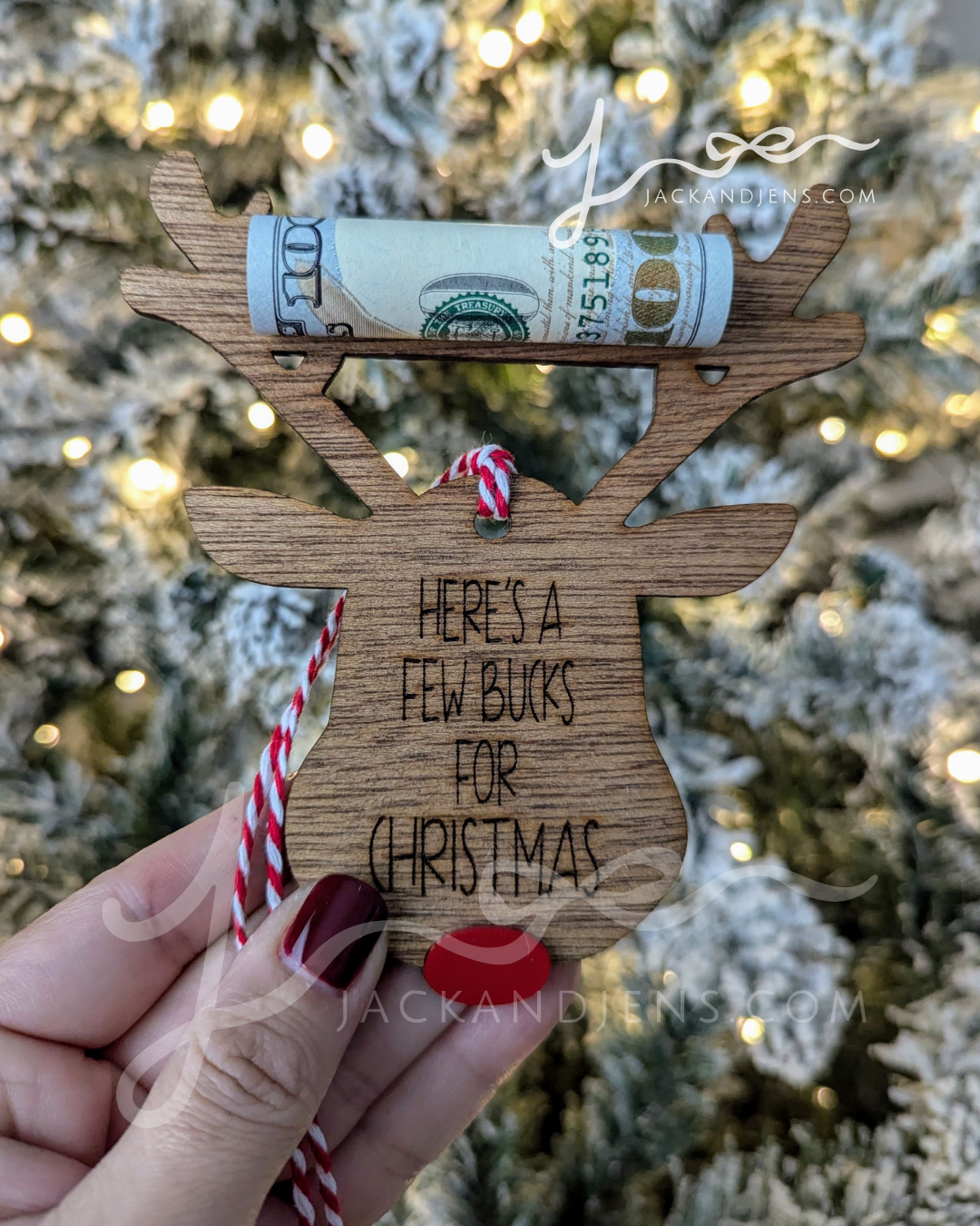 RTS- Here's A Few Bucks | Funny Christmas Money Holder Gift Tag