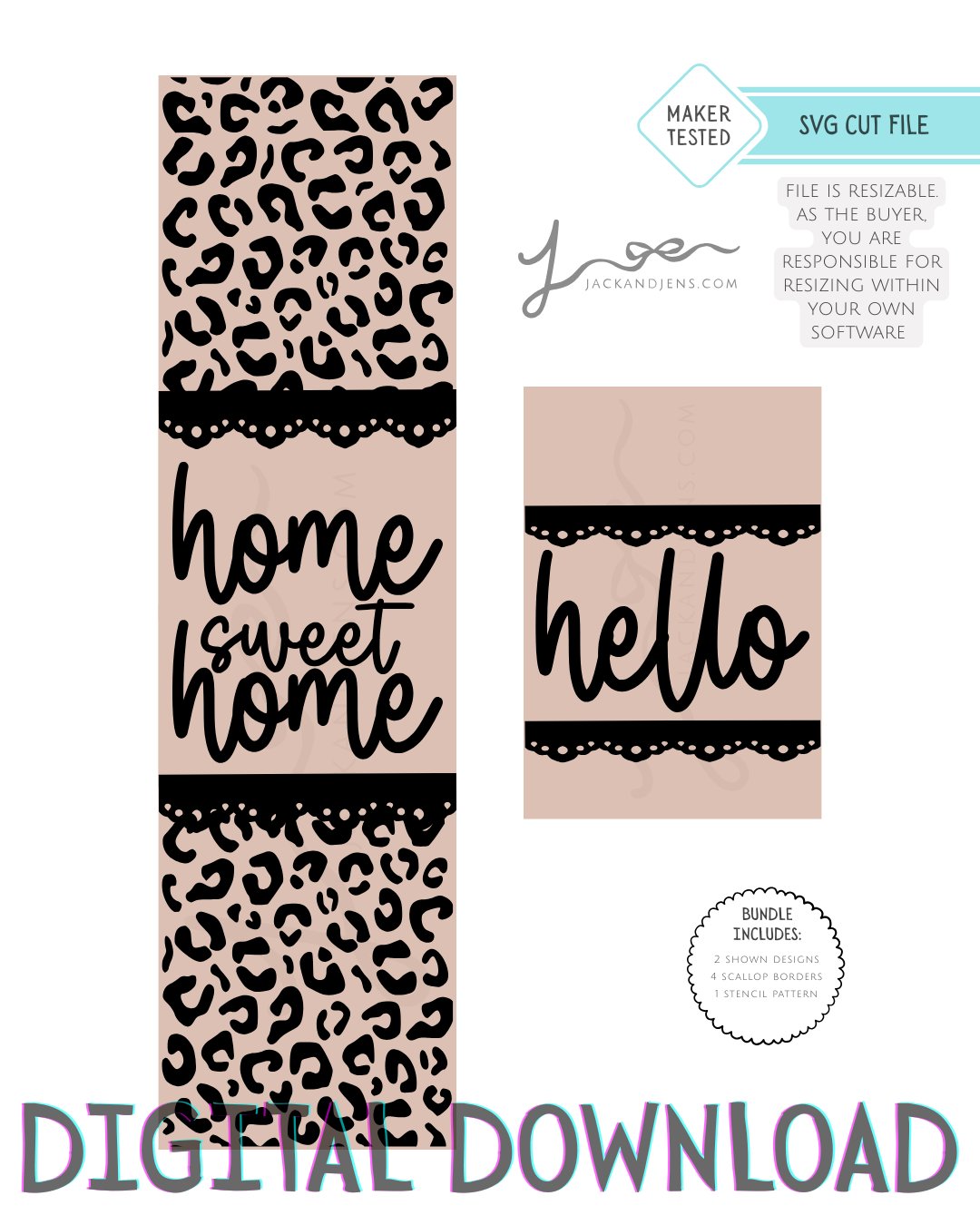 SVG File - HSH + Hello Cheetah Bundle