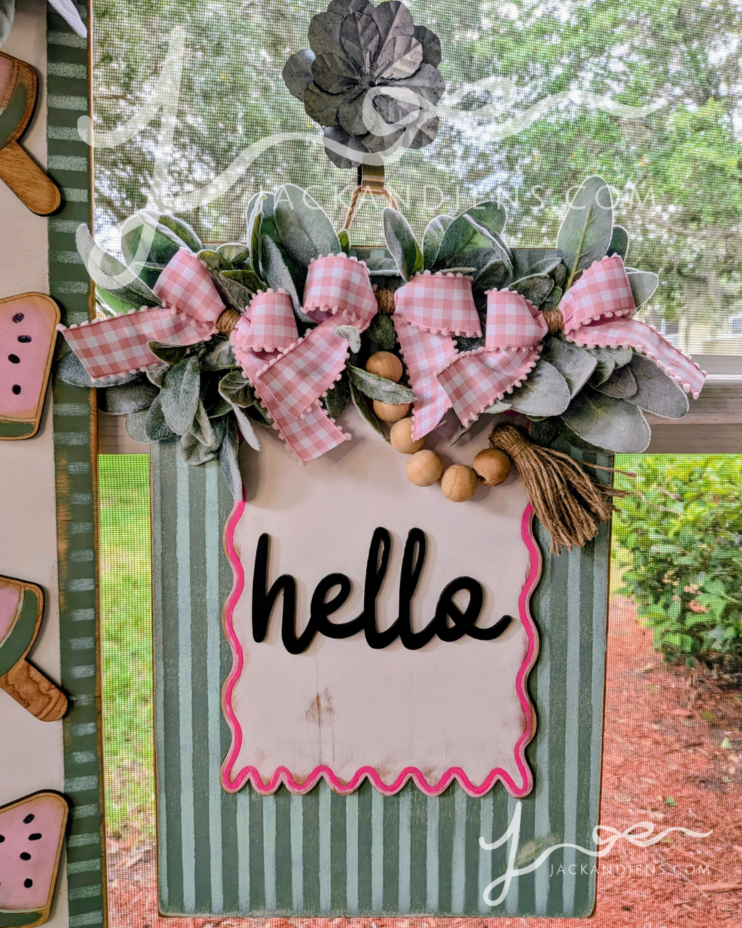 RTS - Watermelon Popsicles | Door Sign Set