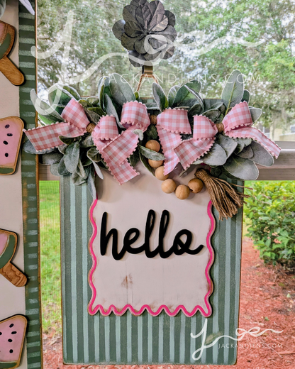 RTS - Watermelon Popsicles | Door Sign Set