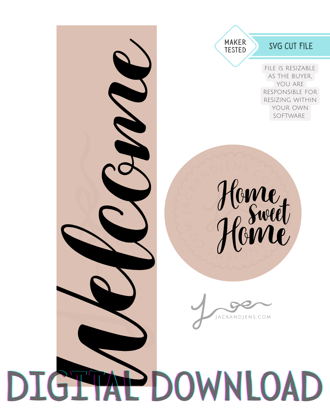 SVG File - Welcome + HSH Timeless Bundle