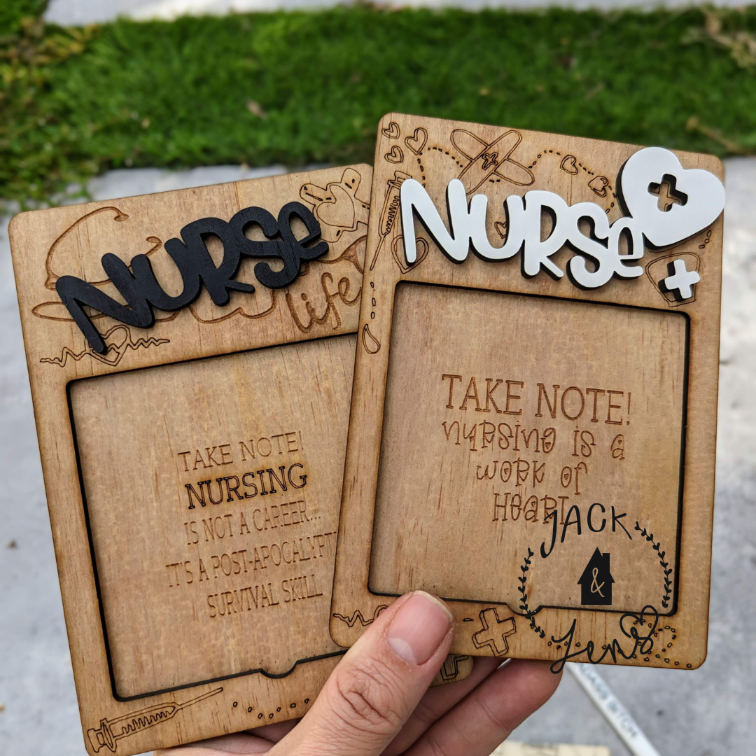 NURSE LIFE Sticky Notepad Holder