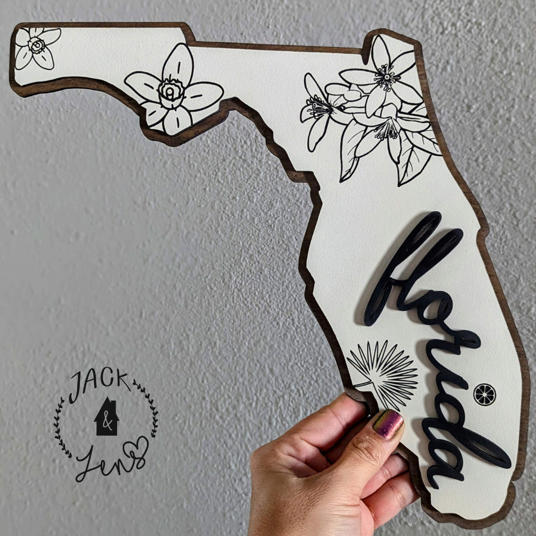 BLOOMIN' BORDER | FLORIDA Wall Art