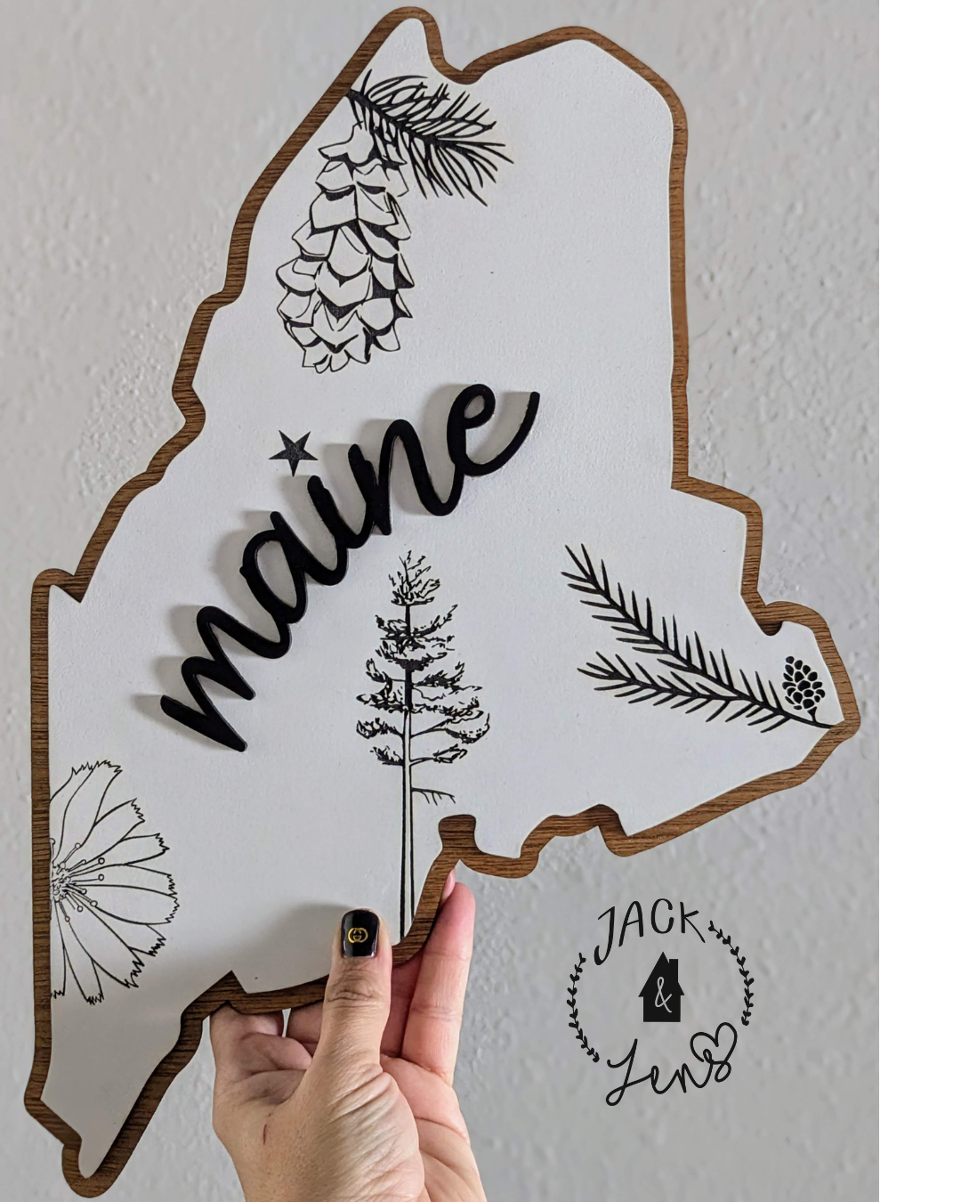 BLOOMIN' BORDER | MAINE Wall Art