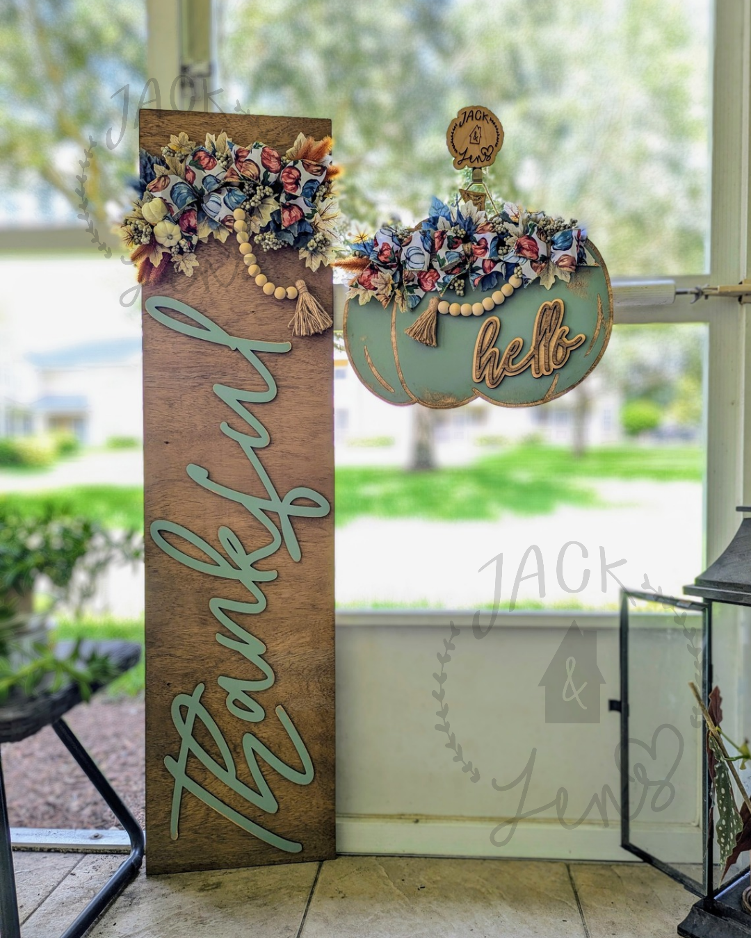 RTS - Thankful + Hello | Fall Door Set