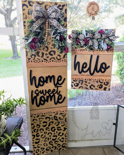 RTS - Cheetah HSH + Hello | Door Sign Set